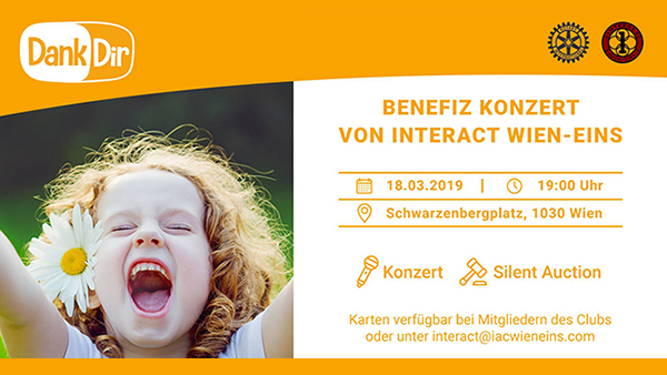 ♫ Benefizkonzert 2019 IAC Wien-Eins Für Dank Dir! am 18.März 2019