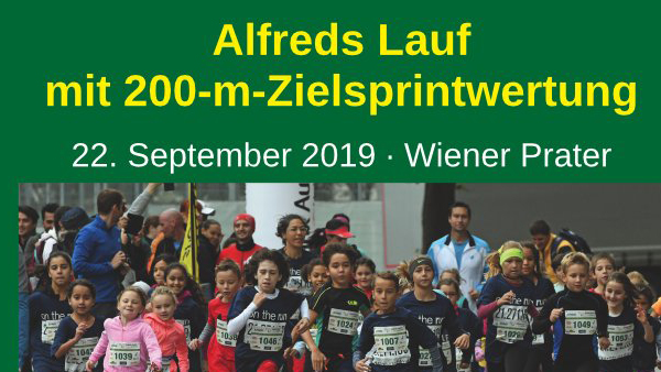 Alfredslauf 2019 unterstützt wieder Dank Dir !