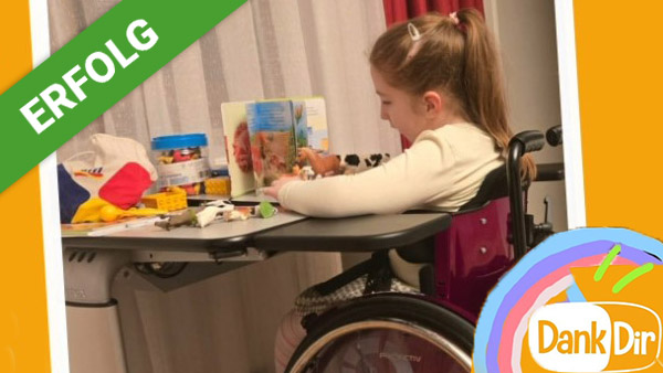 Dank Dir hat Sara einen perfekten Platz zum Malen, Lernen und Spielen!