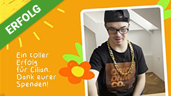 Dank Deiner wertvollen Spende konnte Cilian 