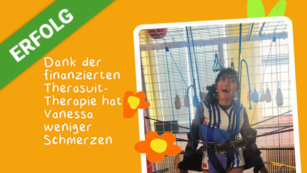 Mit deiner Spende hast Du wesentlich dazu beigetragen, dass Vanessa mit weniger 