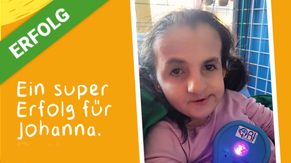Johanna geht Schritt für Schritt ihren Weg.